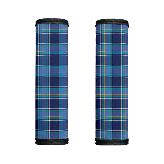 Blue And Teal Tartan Pattern Print Handle Covers