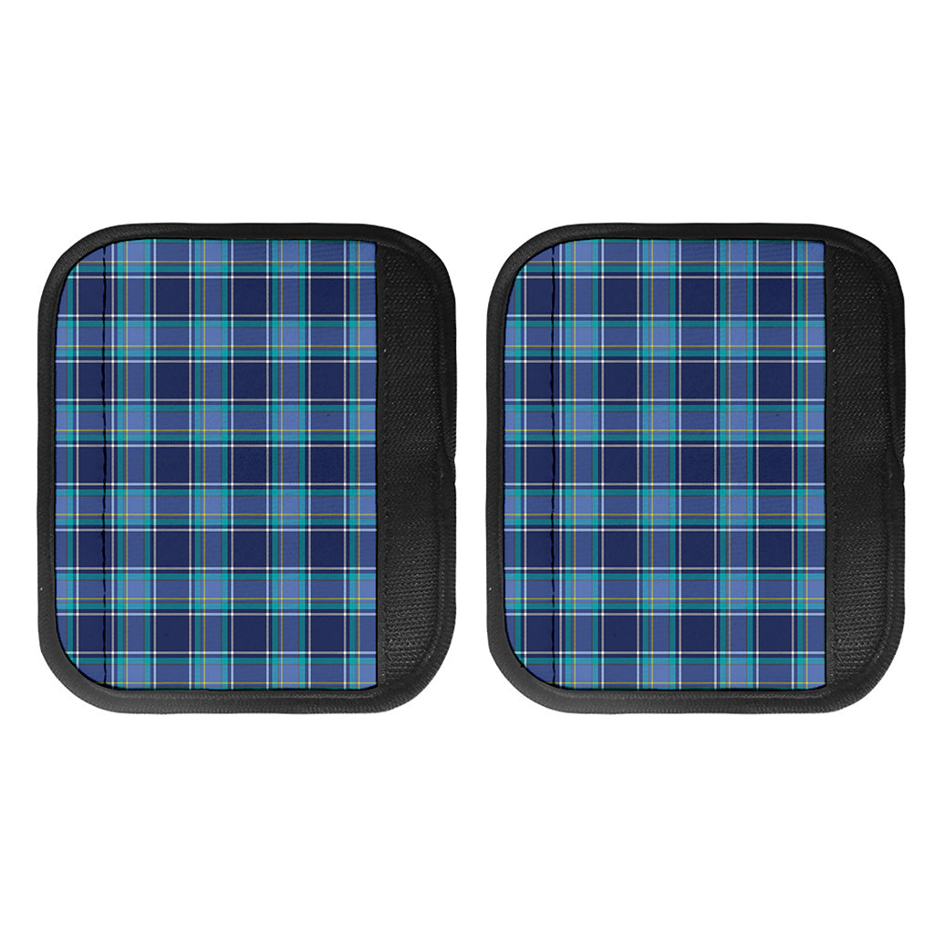 Blue And Teal Tartan Pattern Print Handle Covers