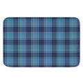 Blue And Teal Tartan Pattern Print Indoor Door Mat