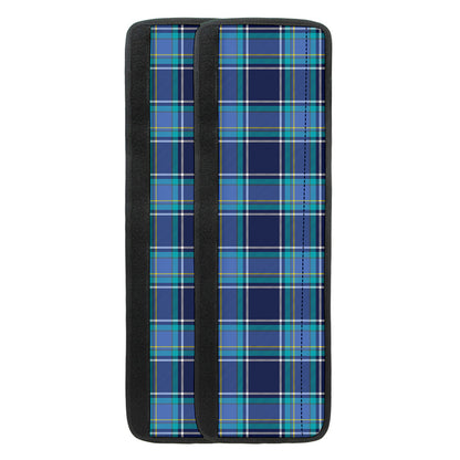 Blue And Teal Tartan Pattern Print Refrigerator Handle Covers