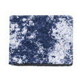 Blue And White Acid Wash Tie Dye Print Bifold Wallet