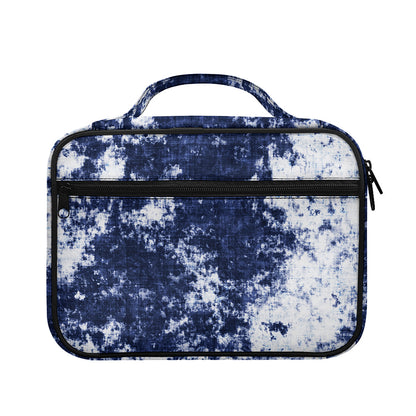 Blue And White Acid Wash Tie Dye Print Briefcase Bible Bag