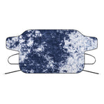 Blue And White Acid Wash Tie Dye Print Car Windshield Snow Cover