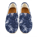 Blue And White Acid Wash Tie Dye Print Casual Shoes