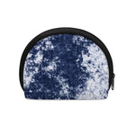 Blue And White Acid Wash Tie Dye Print Coin Purse