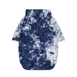 Blue And White Acid Wash Tie Dye Print Dog Zip Up Hoodie