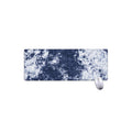 Blue And White Acid Wash Tie Dye Print Extended Mouse Pad