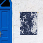 Blue And White Acid Wash Tie Dye Print Garden Flag