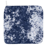 Blue And White Acid Wash Tie Dye Print Hand Towel
