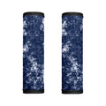 Blue And White Acid Wash Tie Dye Print Handle Covers