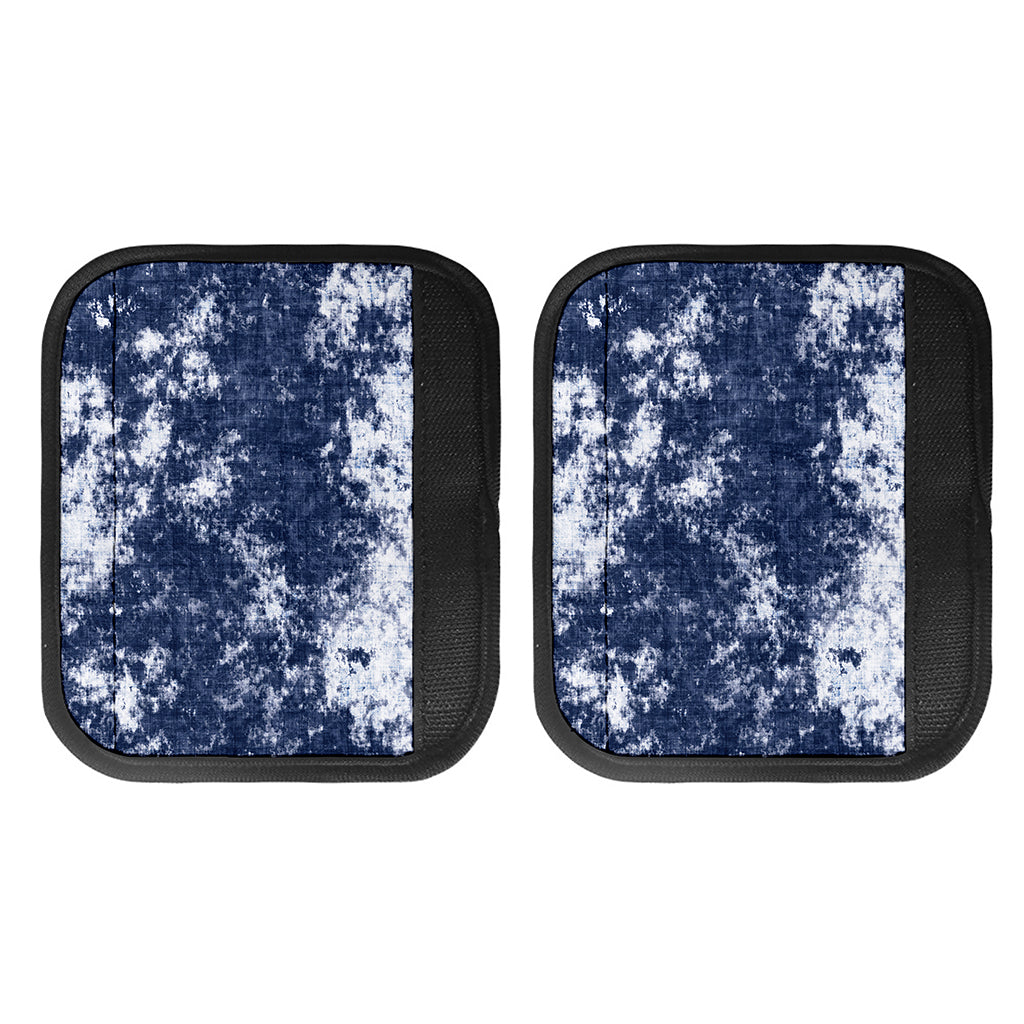 Blue And White Acid Wash Tie Dye Print Handle Covers