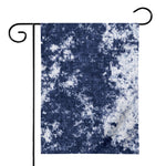 Blue And White Acid Wash Tie Dye Print House Flag