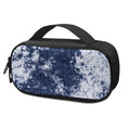 Blue And White Acid Wash Tie Dye Print Portable Cooler Travel Case