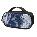 Blue And White Acid Wash Tie Dye Print Insulin Cooler Travel Case