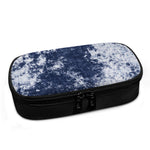 Blue And White Acid Wash Tie Dye Print Insulin Cooler Travel Case