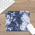 Blue And White Acid Wash Tie Dye Print Mouse Pad