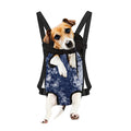 Blue And White Acid Wash Tie Dye Print Pet Carrier Backpack