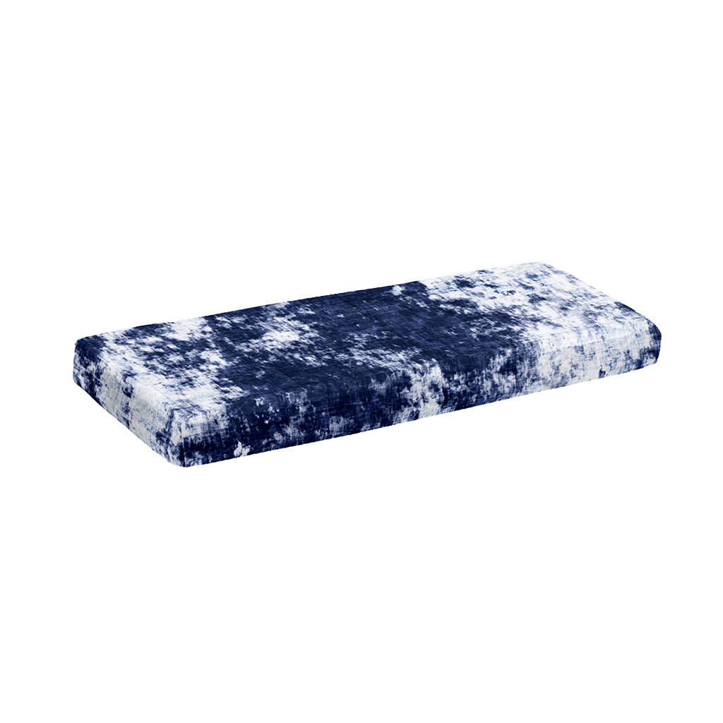 Blue And White Acid Wash Tie Dye Print Piano Keyboard Cover
