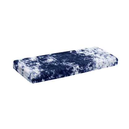 Blue And White Acid Wash Tie Dye Print Piano Keyboard Cover