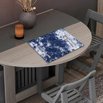 Blue And White Acid Wash Tie Dye Print Placemat