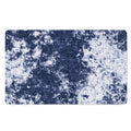 Blue And White Acid Wash Tie Dye Print Polyester Doormat
