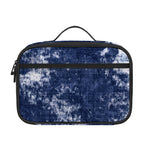 Blue And White Acid Wash Tie Dye Print Portable Lunch Bag