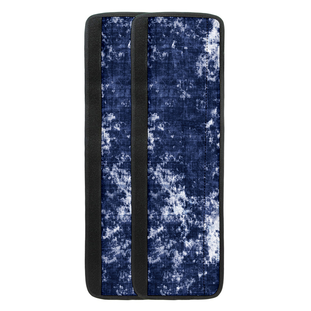 Blue And White Acid Wash Tie Dye Print Refrigerator Handle Covers