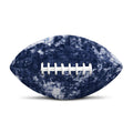 Blue And White Acid Wash Tie Dye Print Rugby Ball