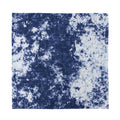 Blue And White Acid Wash Tie Dye Print Silk Bandana
