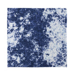 Blue And White Acid Wash Tie Dye Print Silk Bandana
