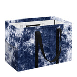 Blue And White Acid Wash Tie Dye Print Utility Tote Bag