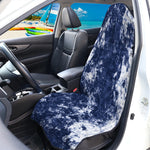 Blue And White Acid Wash Tie Dye Print Waterproof Car Seat Cover