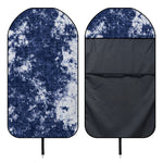 Blue And White Acid Wash Tie Dye Print Waterproof Car Seat Cover
