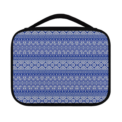 Blue And White African Pattern Print Classic Bible Case