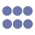 Blue And White African Pattern Print Coaster Set