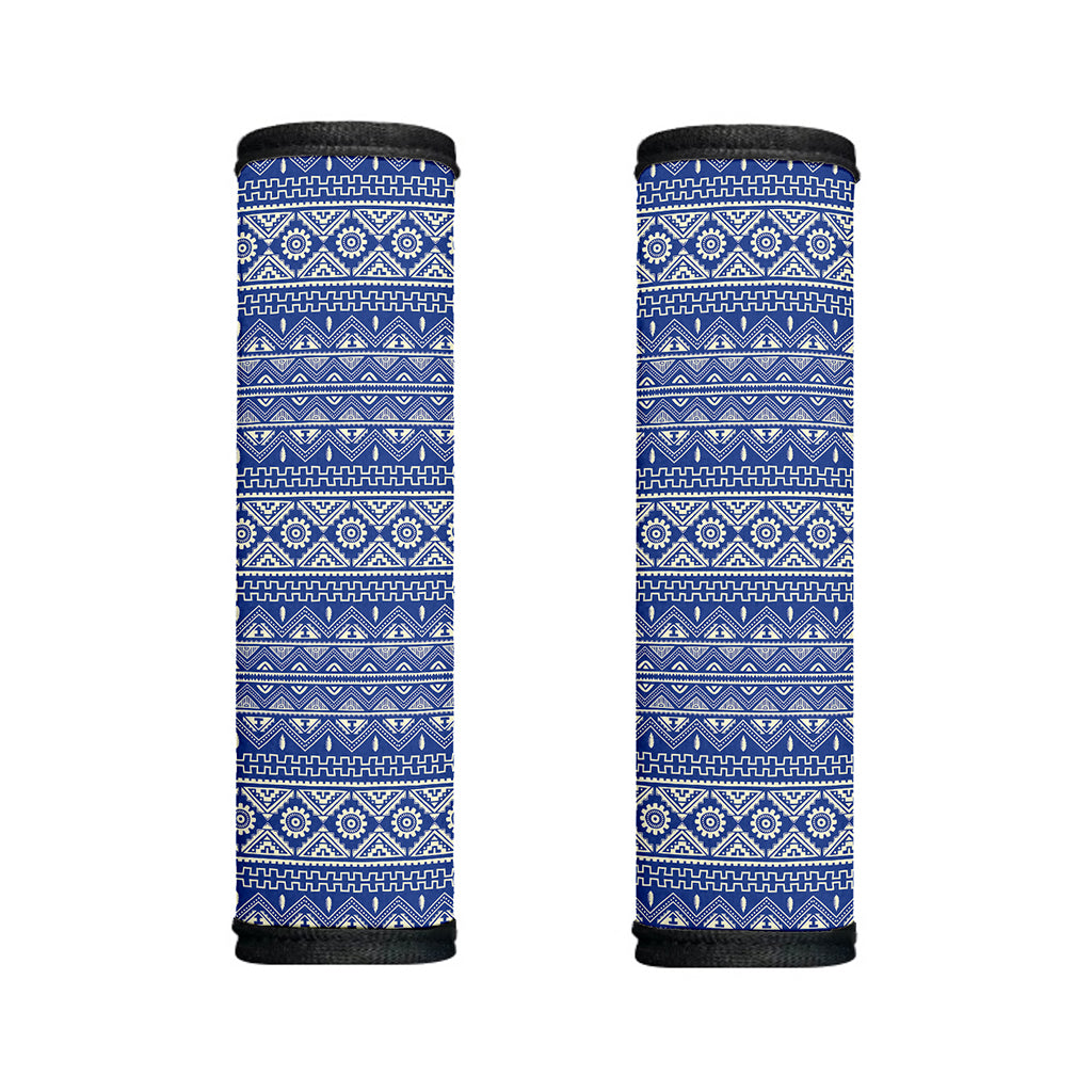 Blue And White African Pattern Print Handle Covers