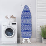 Blue And White African Pattern Print Ironing Board Cover