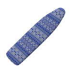 Blue And White African Pattern Print Ironing Board Cover