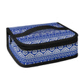 Blue And White African Pattern Print Small Lunch Bag