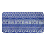 Blue And White African Pattern Print Towel