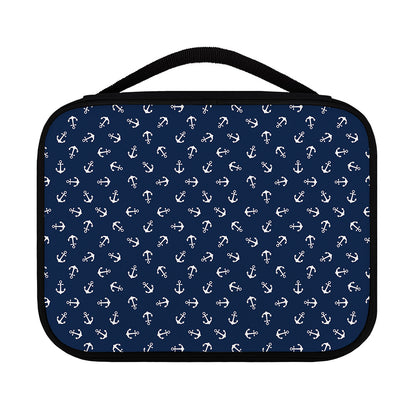 Blue And White Anchor Pattern Print Classic Bible Case