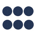 Blue And White Anchor Pattern Print Coaster Set
