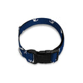 Blue And White Anchor Pattern Print Dog Collar