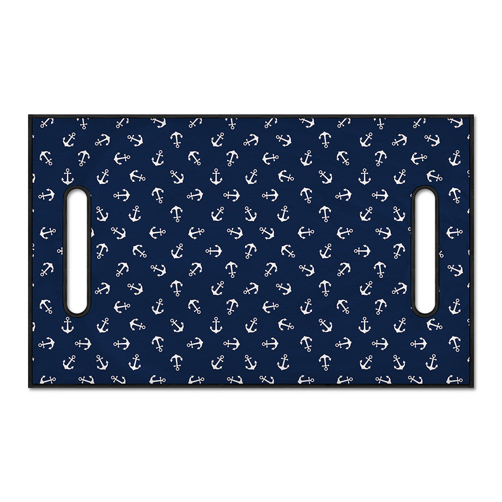 Blue And White Anchor Pattern Print Golf Cart Seat Cover
