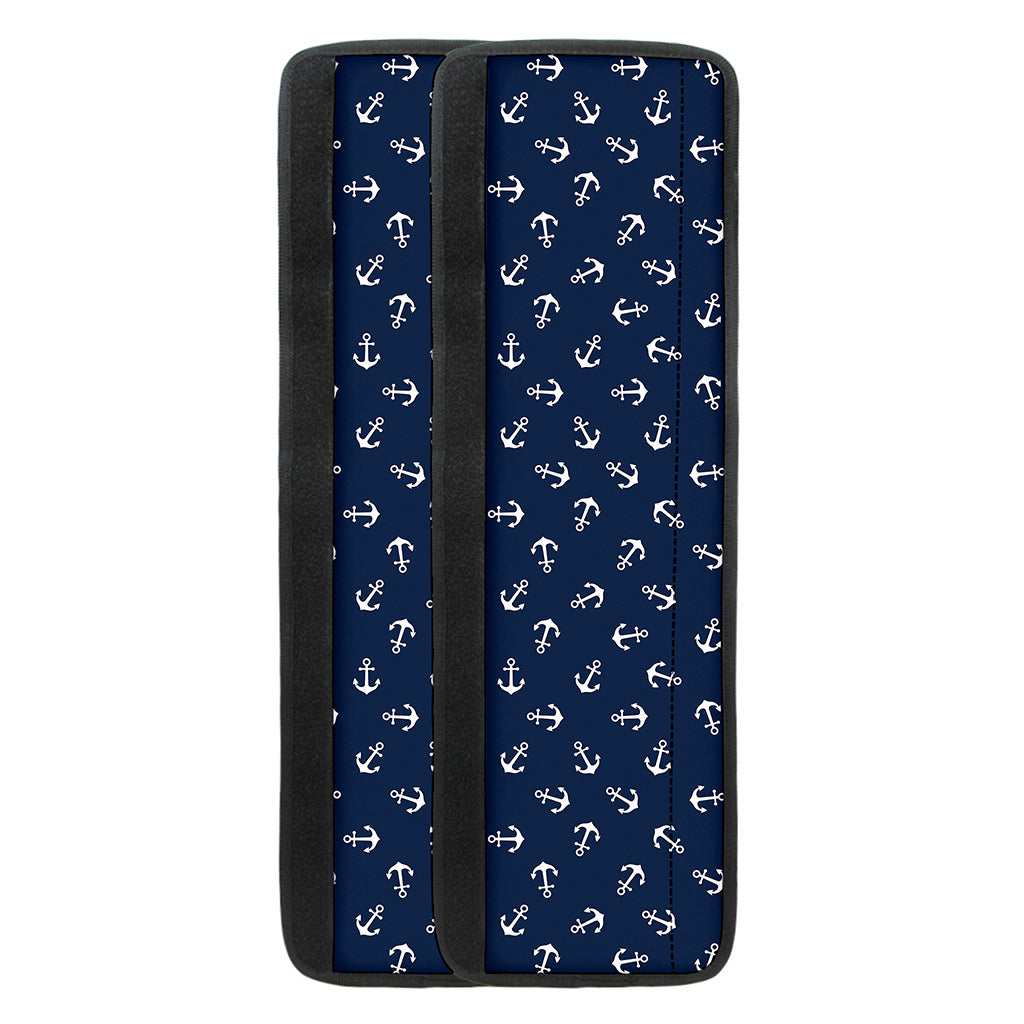Blue And White Anchor Pattern Print Refrigerator Handle Covers