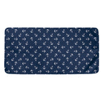 Blue And White Anchor Pattern Print Towel