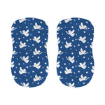 Blue And White Angel Pattern Print Bar Stool Covers