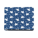 Blue And White Angel Pattern Print Bifold Wallet