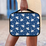 Blue And White Angel Pattern Print Classic Bible Case