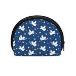 Blue And White Angel Pattern Print Coin Purse